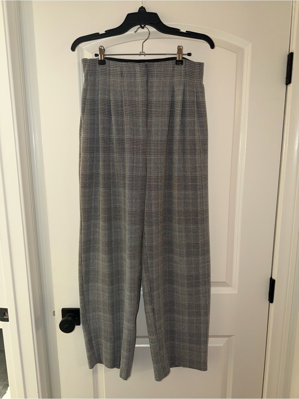 H&M Gray Plaid Dress Pants